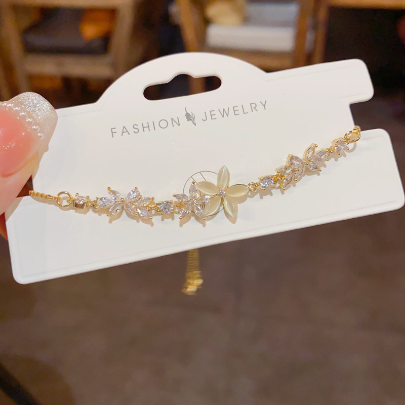 Gold-Tone CZ Bracelet for Women | Elegant Minimalist Statement Jewelry
