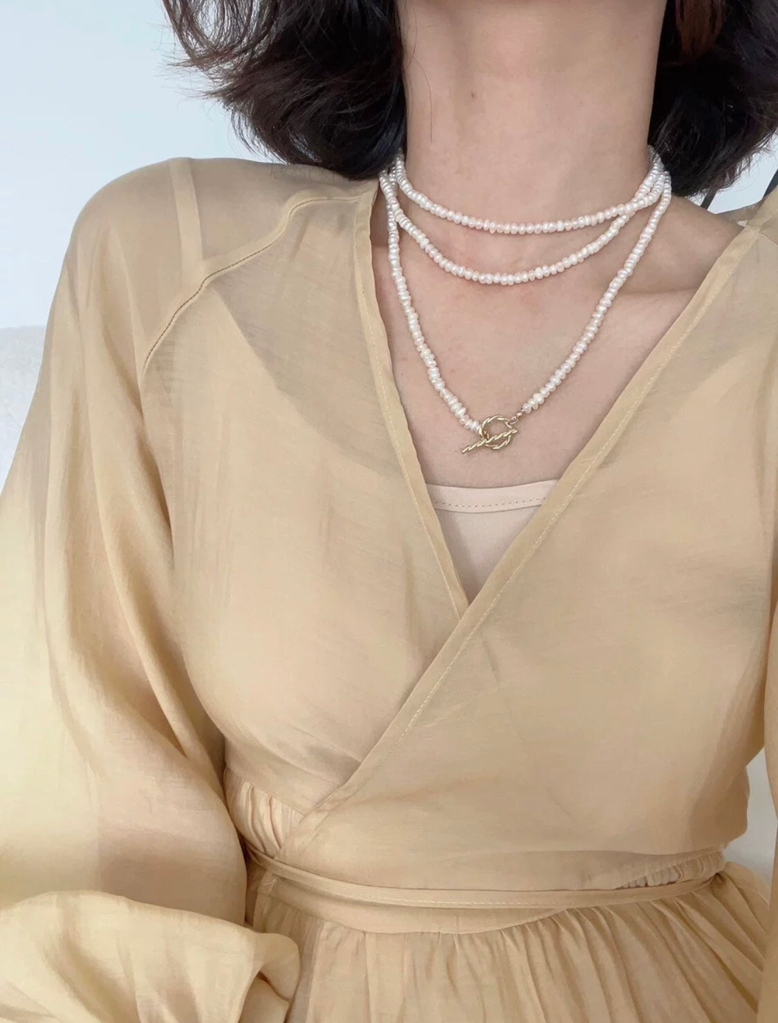 Natural Freshwater Pearl Long Necklace 120cm | Extra Long Layering Pearl Necklace