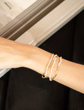 Mini Double Layer Beaded Bracelet | Freshwater Pearl, Red Agate, Green Agate & Black Spinel