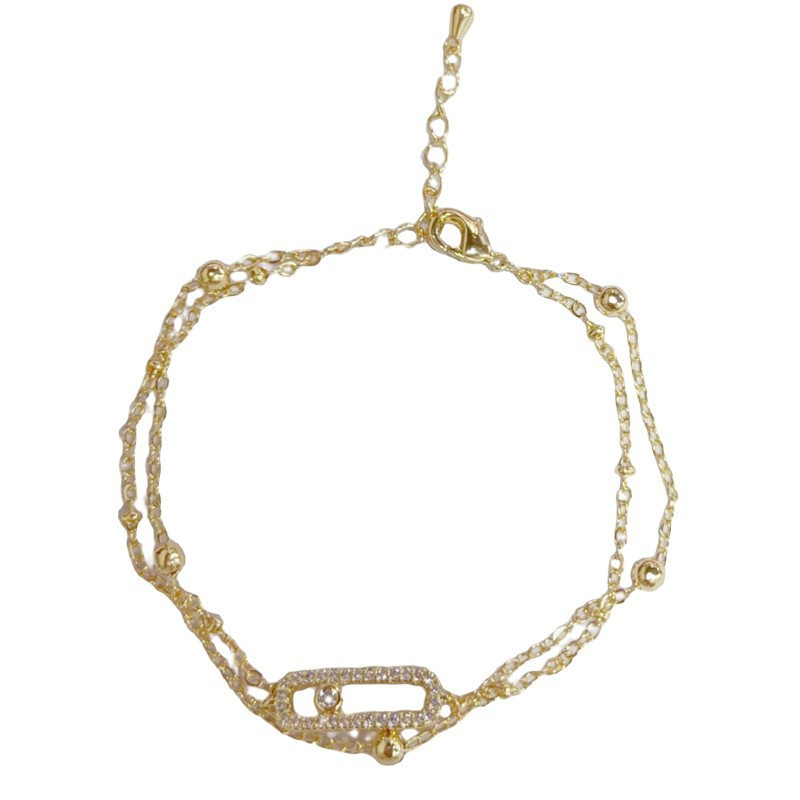 Gold-Tone CZ Bracelet for Women | Elegant Minimalist Statement Jewelry