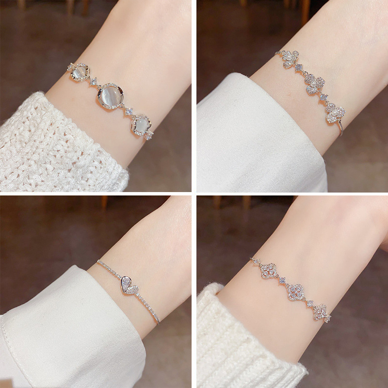 Silver CZ Bracelet for Women | Elegant Minimalist & Geometric Jewelry