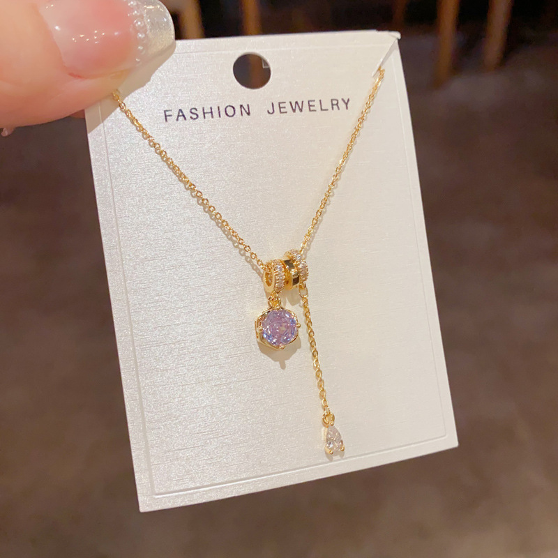 Purple Crystal Necklace