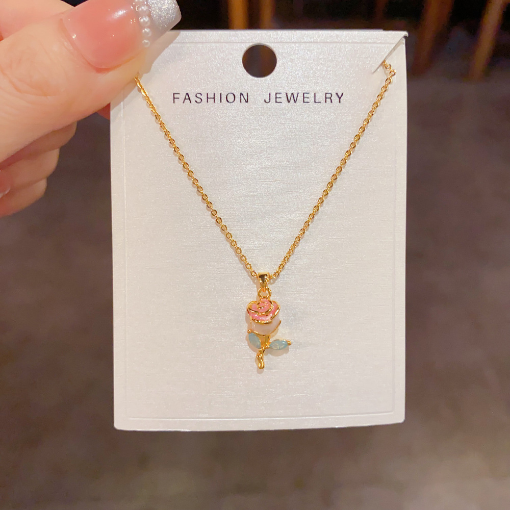 Rose Flower Necklace 