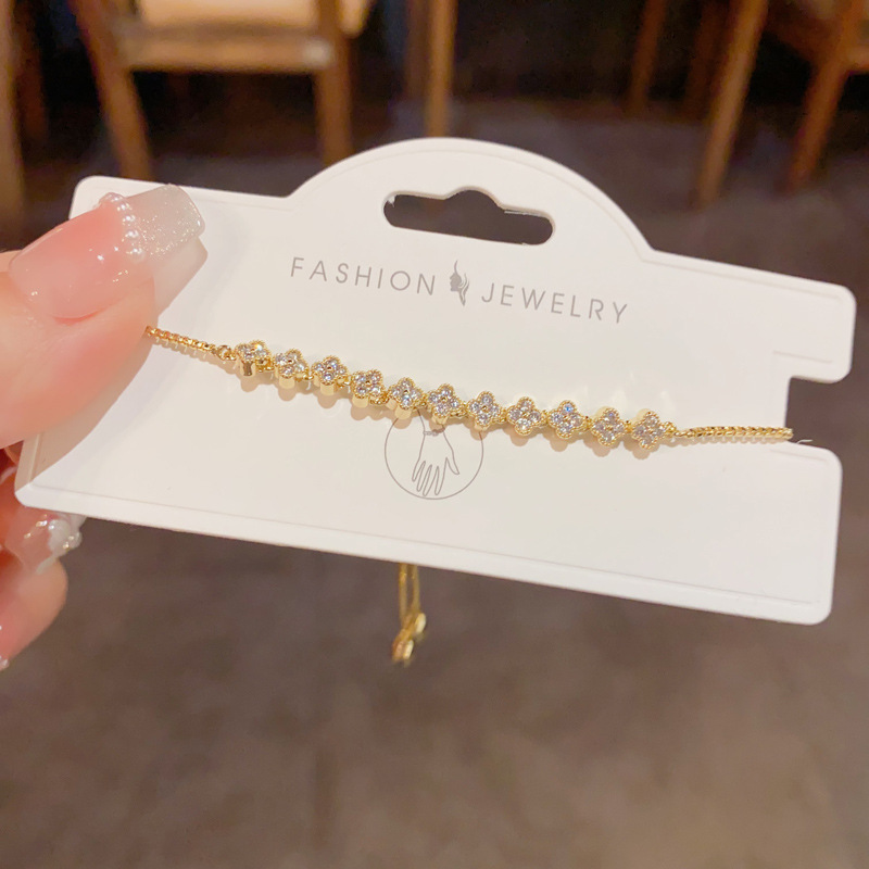 Gold-Tone CZ Bracelet for Women | Elegant Minimalist Statement Jewelry