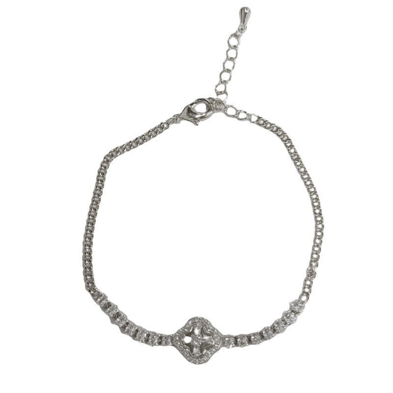 Silver CZ Bracelet for Women | Elegant Minimalist & Geometric Jewelry