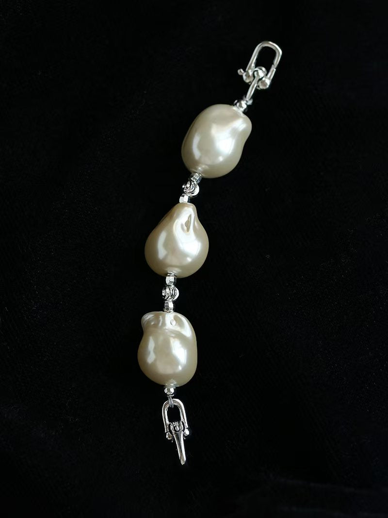 Faux Pearl Extender Chain Necklace Lengthener, Gold Silver Plated Jewelry Extension Chain, Pearl Connector for Necklace Bracelet Layering, Vintage Minimalist Accessory