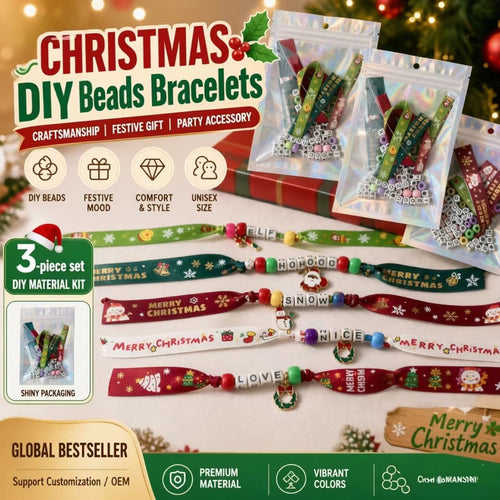Christmas friendship bracelet DIY kit
