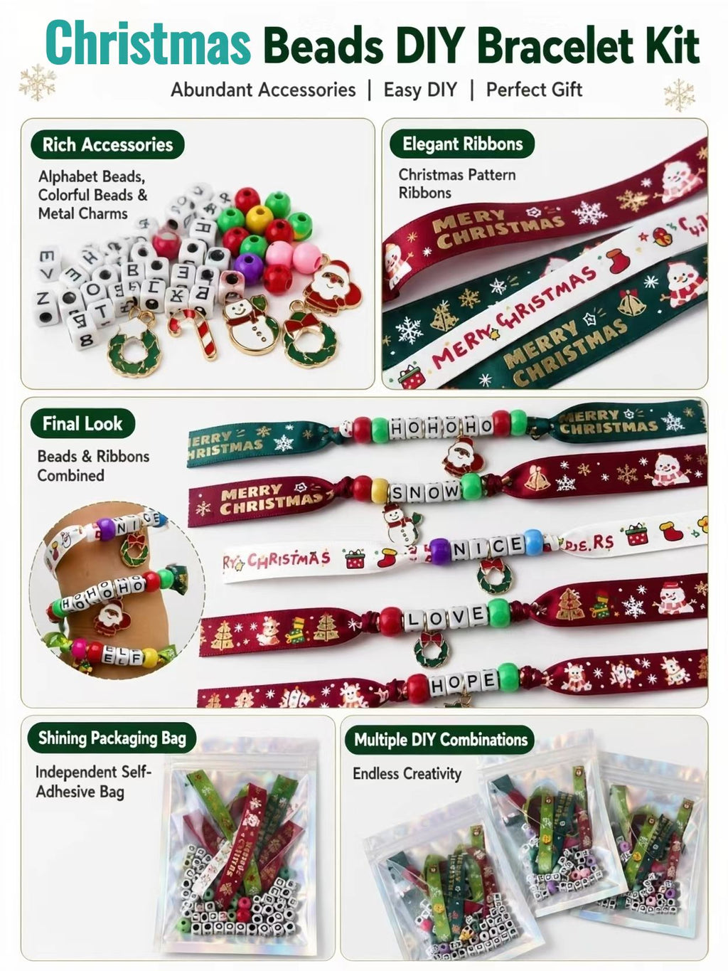 Holiday jewelry making kit for beginners