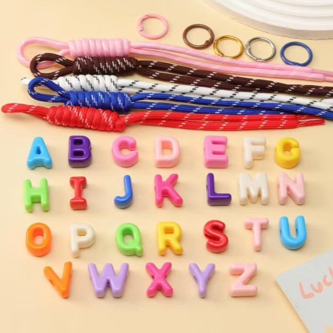 Alphabet paracord DIY charm kit
