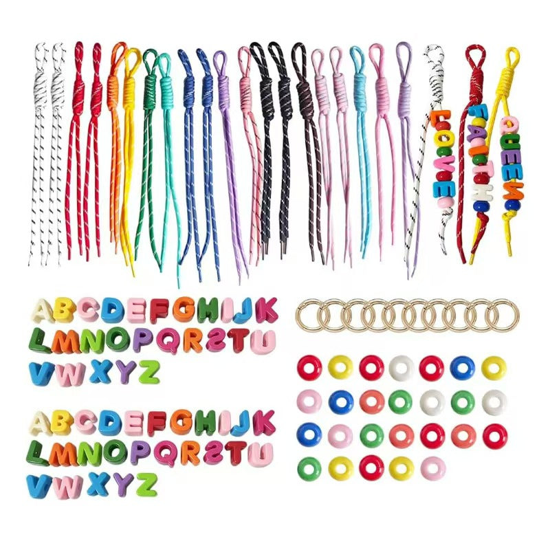 Dopamine Alphabet Paracord DIY Charm Kit™ – Colorful Rope Bag Pendant Making Set