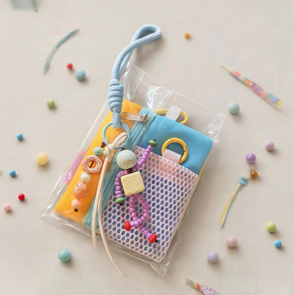 DIY Beaded Charm Kit | Braided Lanyard and Mixed Beads