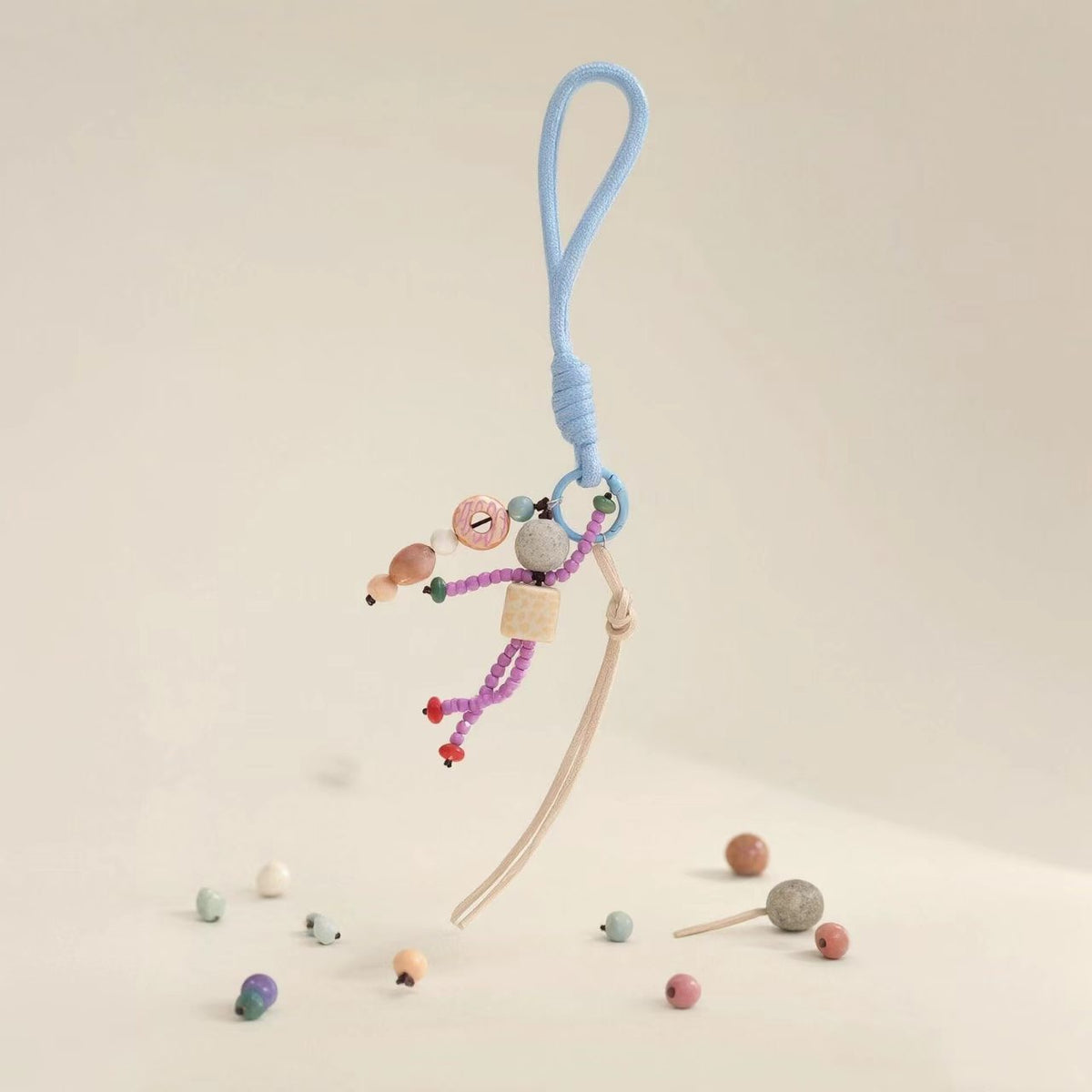 DIY Beaded Charm Kit | Braided Lanyard and Mixed Beads