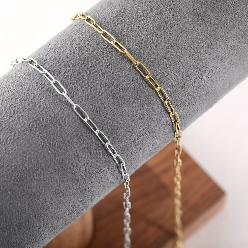 Women's Stainless Steel Chain Necklace | 13 Minimalist Styles | 18K Gold Plated & Silver