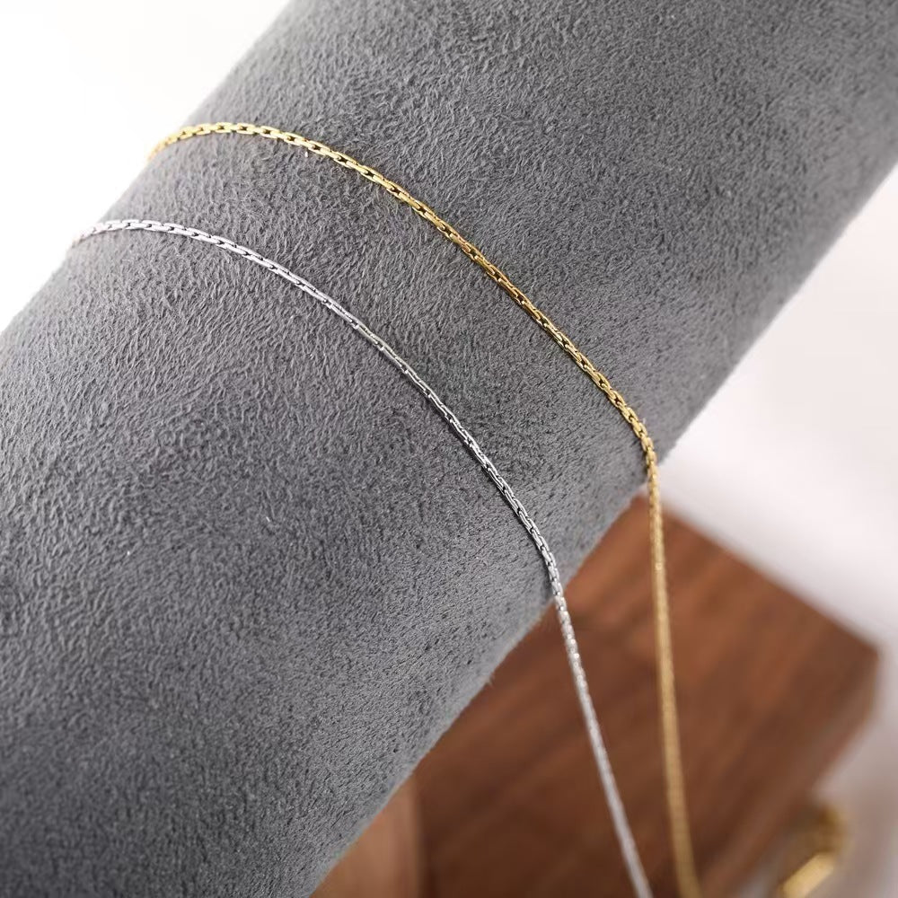 Women's Stainless Steel Chain Necklace | 13 Minimalist Styles | 18K Gold Plated & Silver