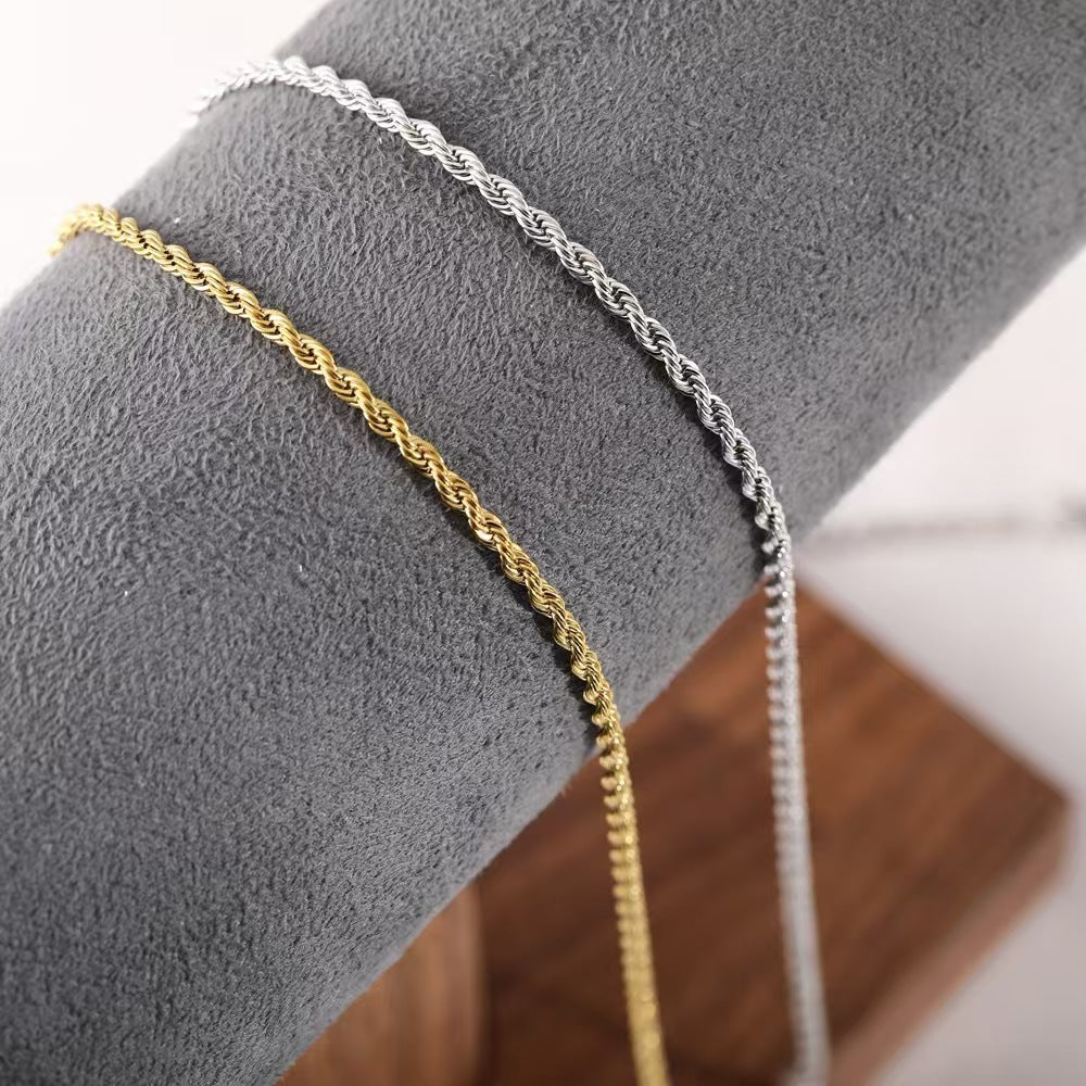 Women's Stainless Steel Chain Necklace | 13 Minimalist Styles | 18K Gold Plated & Silver