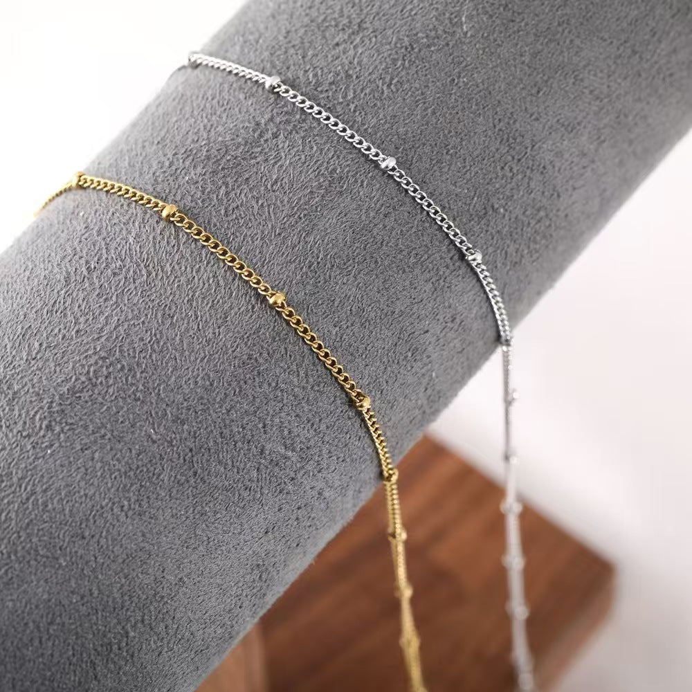 Women's Stainless Steel Chain Necklace | 13 Minimalist Styles | 18K Gold Plated & Silver