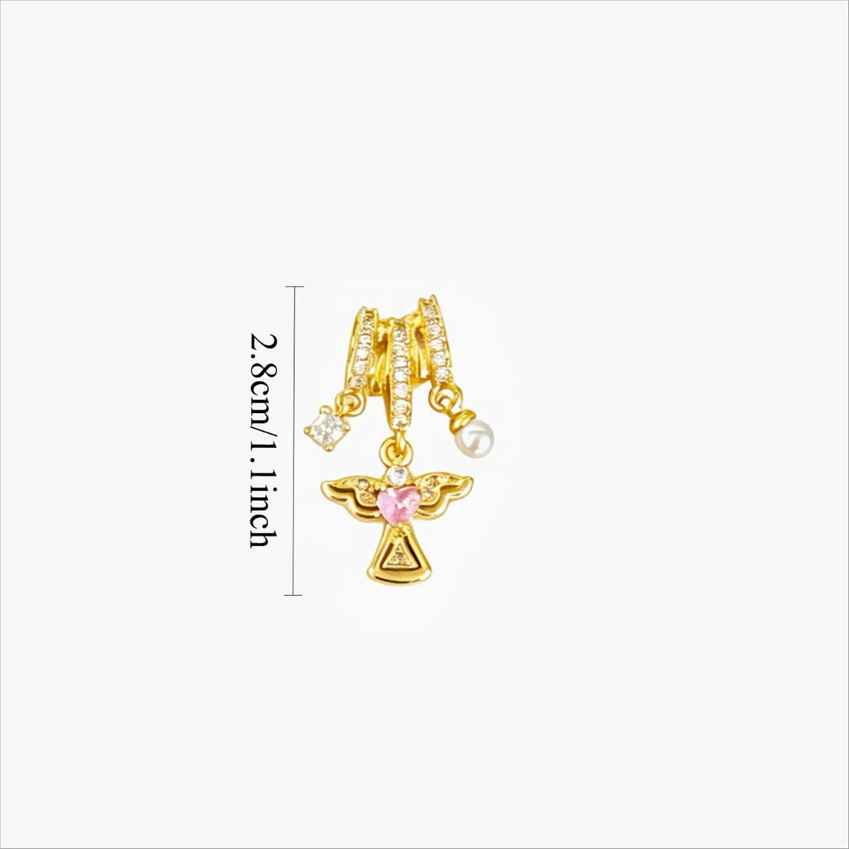 Enamel Horse Angel Cross Star Pendant Necklace | Zircon Pearl Shell Charm | Gold-Tone Silver-Tone Copper O-Link Lip Chain