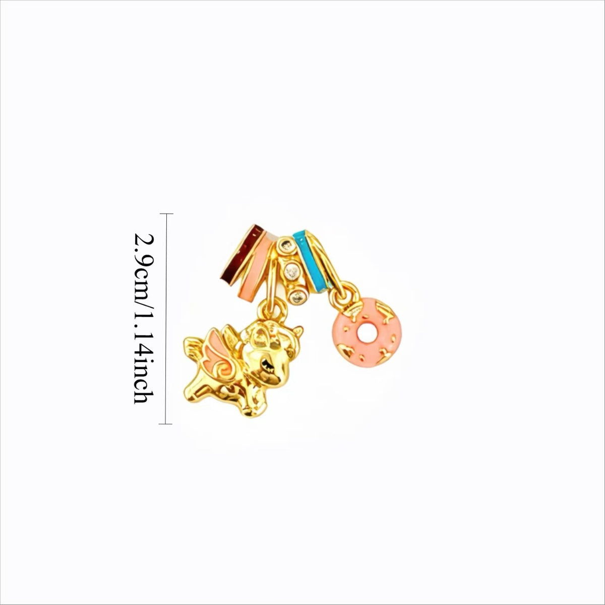 Enamel Horse Angel Cross Star Pendant Necklace | Zircon Pearl Shell Charm | Gold-Tone Silver-Tone Copper O-Link Lip Chain
