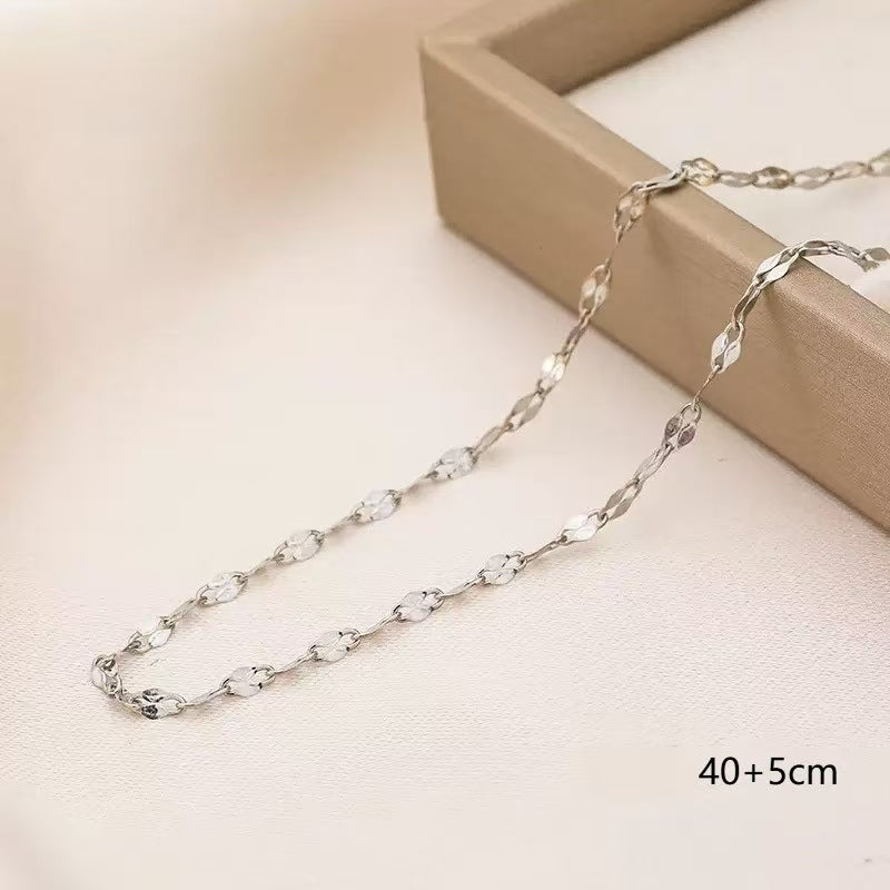 Star Pearl Zircon Pendant Necklace | Large-Hole Five-Point Star Charm | Gold-Tone Silver-Tone Copper O-Link Lip Chain
