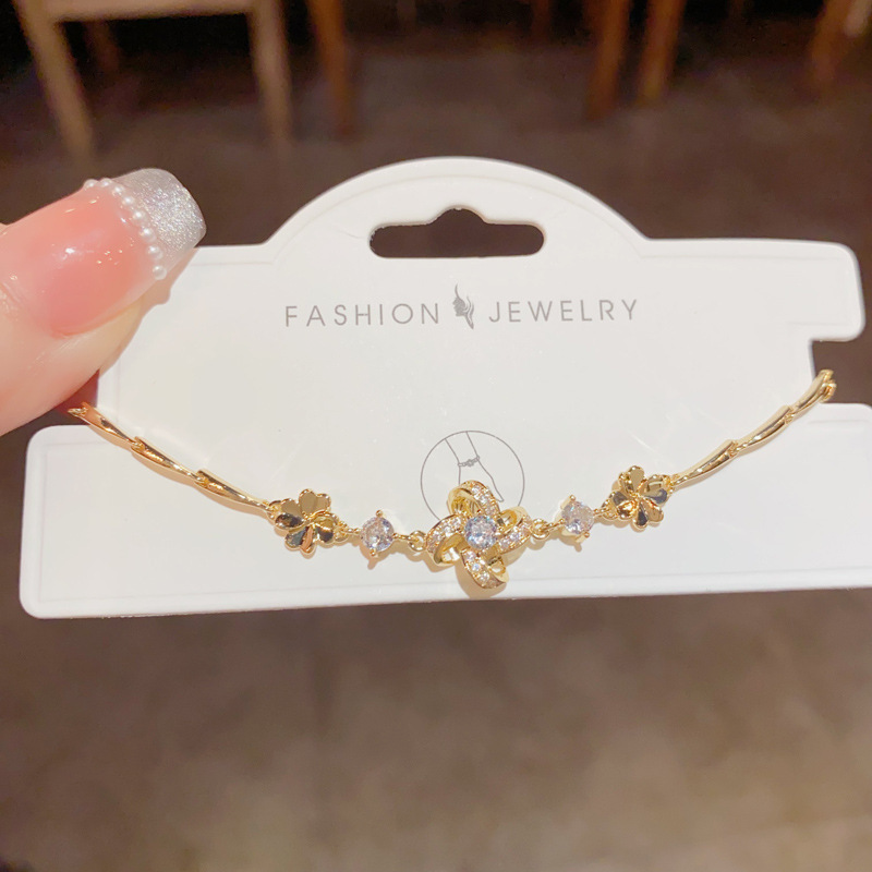Gold-Tone CZ Bracelet for Women | Elegant Minimalist Statement Jewelry