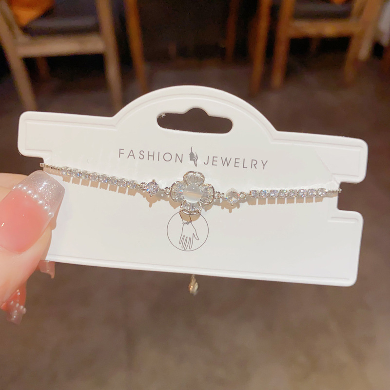 Silver CZ Bracelet for Women | Elegant Minimalist & Geometric Jewelry