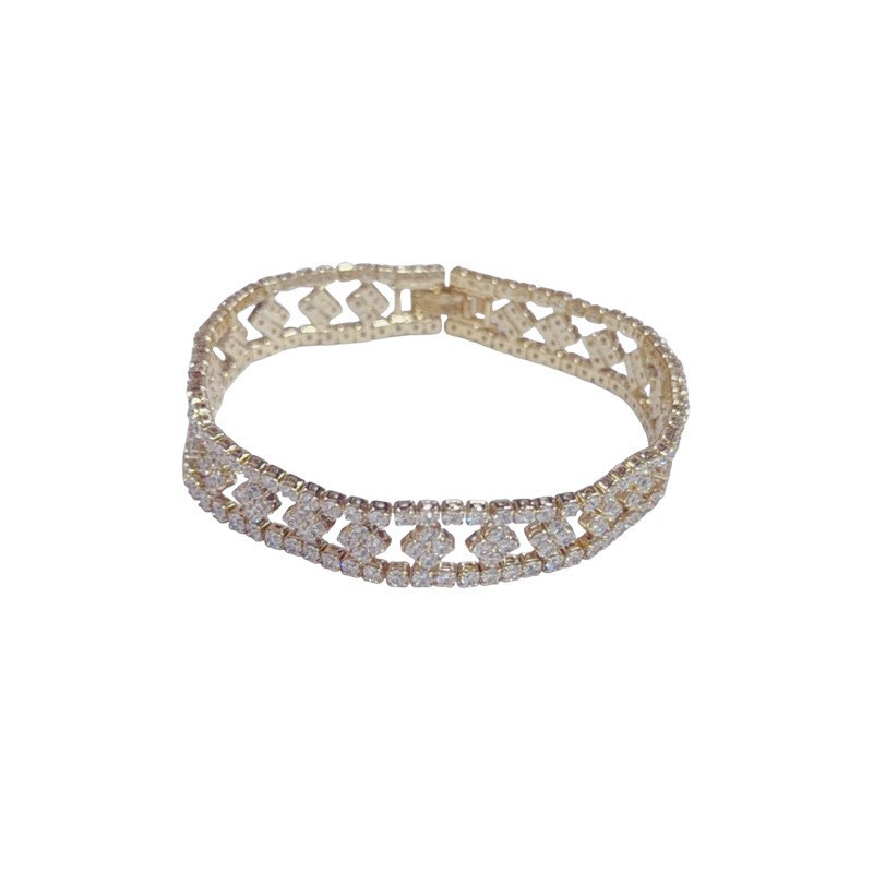 Gold-Tone CZ Bracelet for Women | Elegant Minimalist Statement Jewelry