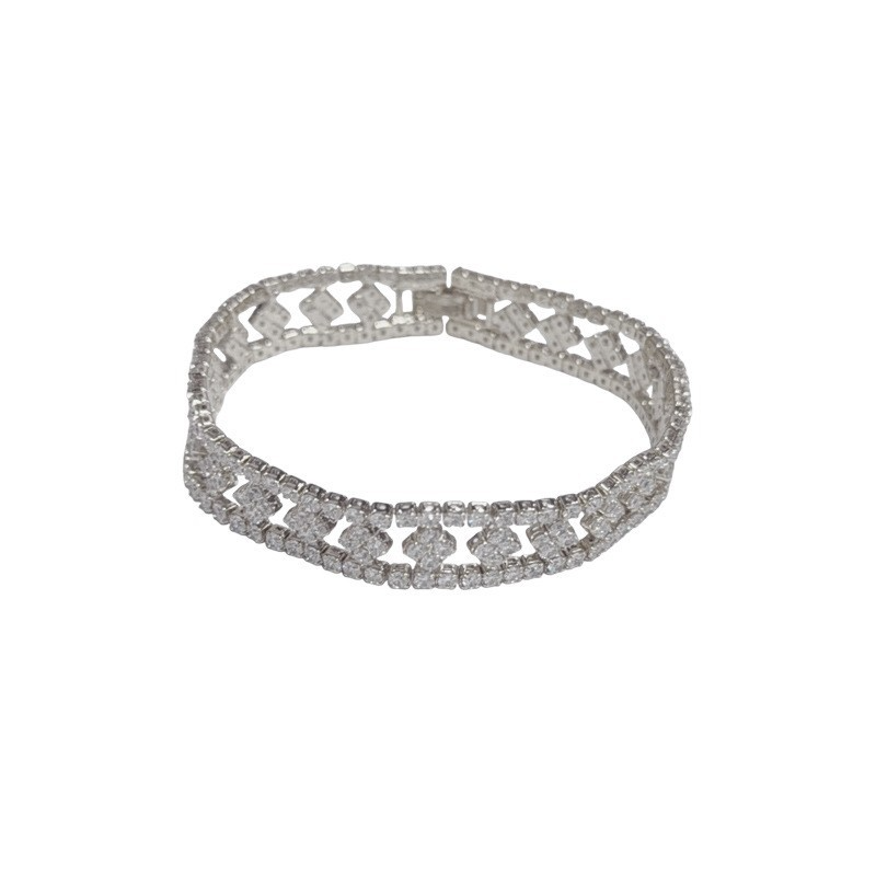 Silver CZ Bracelet for Women | Elegant Minimalist & Geometric Jewelry