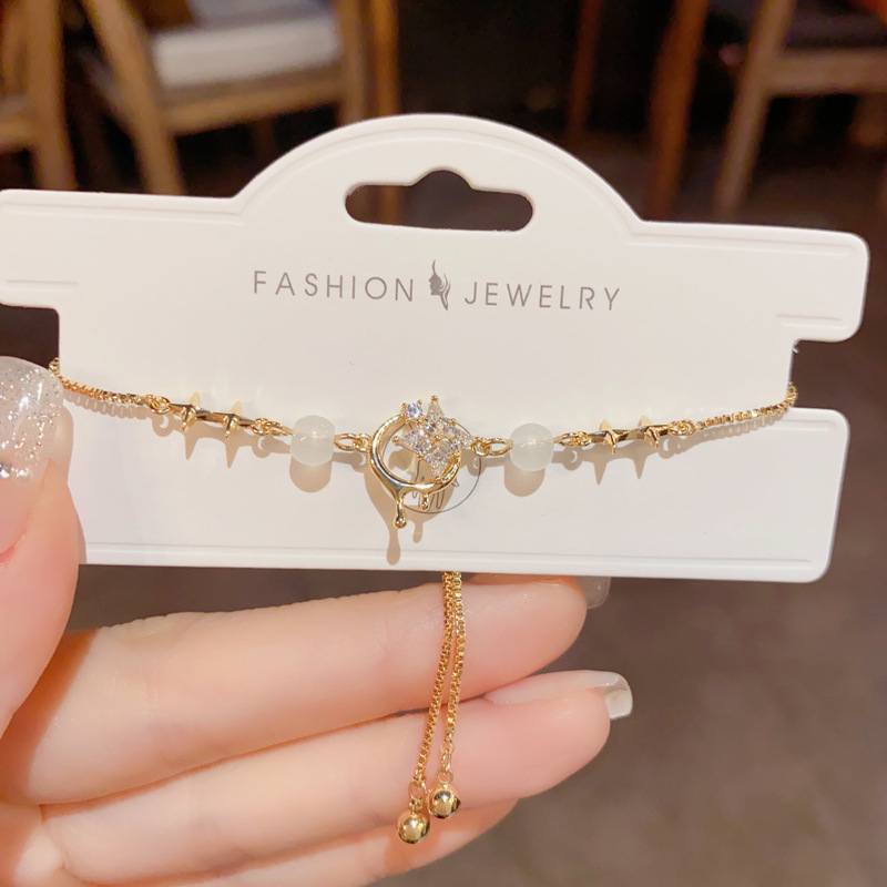 Gold-Tone CZ Bracelet for Women | Elegant Minimalist Statement Jewelry