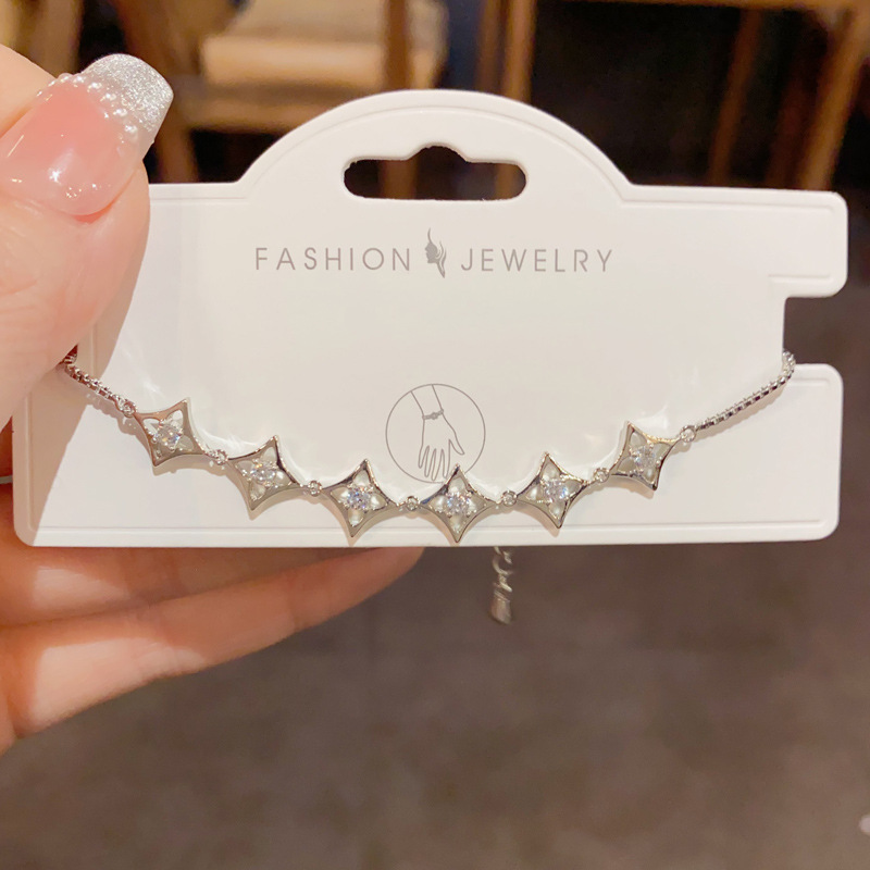 Silver CZ Bracelet for Women | Elegant Minimalist & Geometric Jewelry