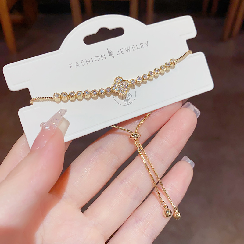 Gold CZ Bracelet for Women | Sparkling Butterfly, Star & Openwork Designs