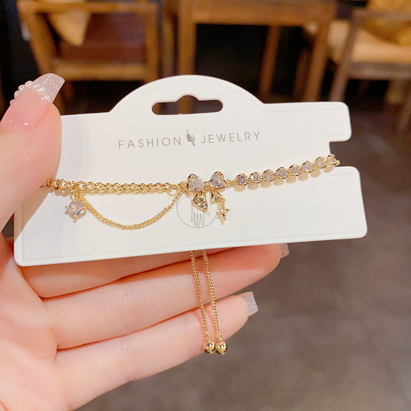 Gold CZ Bracelet for Women | Sparkling Butterfly, Star & Openwork Designs