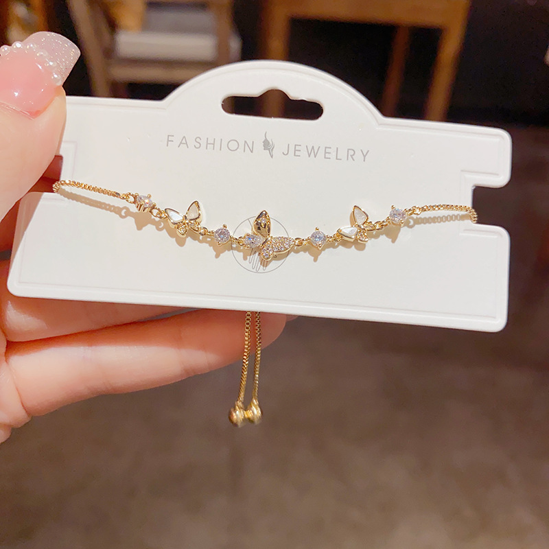 Gold CZ Bracelet for Women | Sparkling Butterfly, Star & Openwork Designs