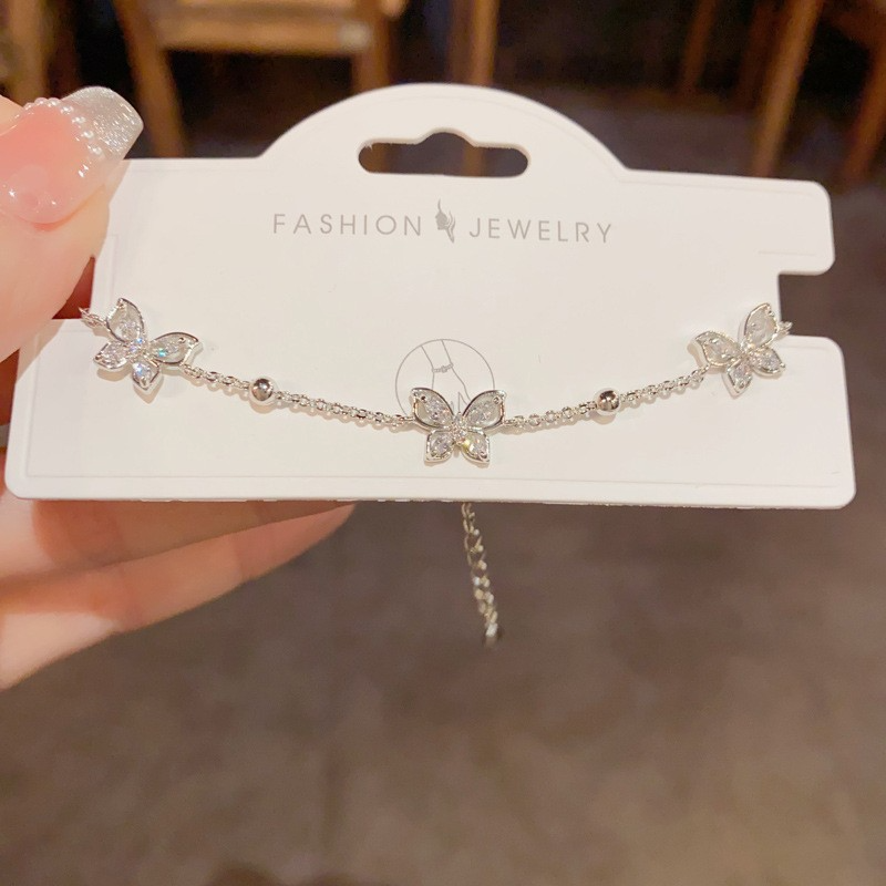 Silver CZ Bracelet for Women | Sparkling Butterfly, Star & Pavé Jewelry
