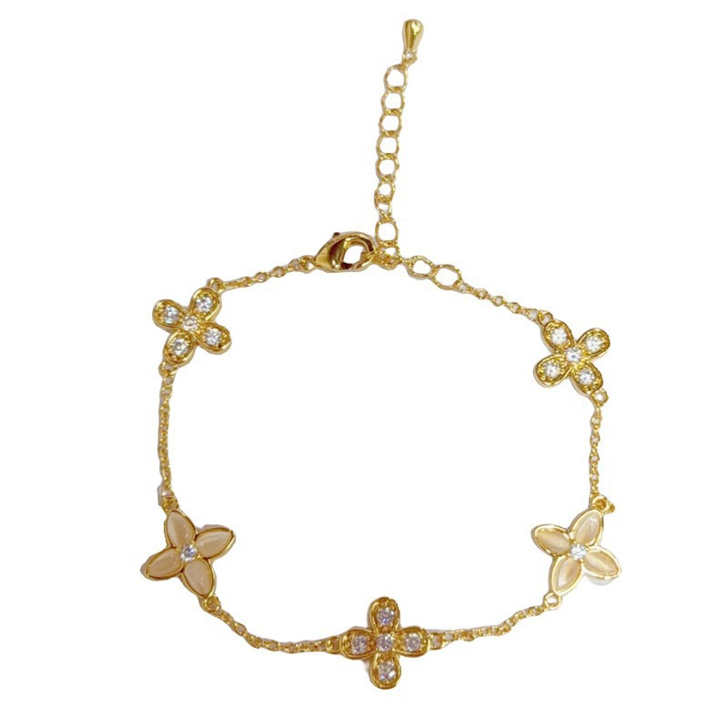 Gold-Tone CZ Bracelet for Women | Elegant Minimalist Statement Jewelry