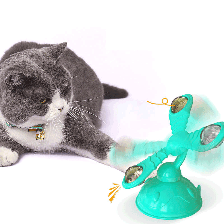 Cat Toys Best Interactive Spinner Toys with LED light for Cats Kitten Kitty