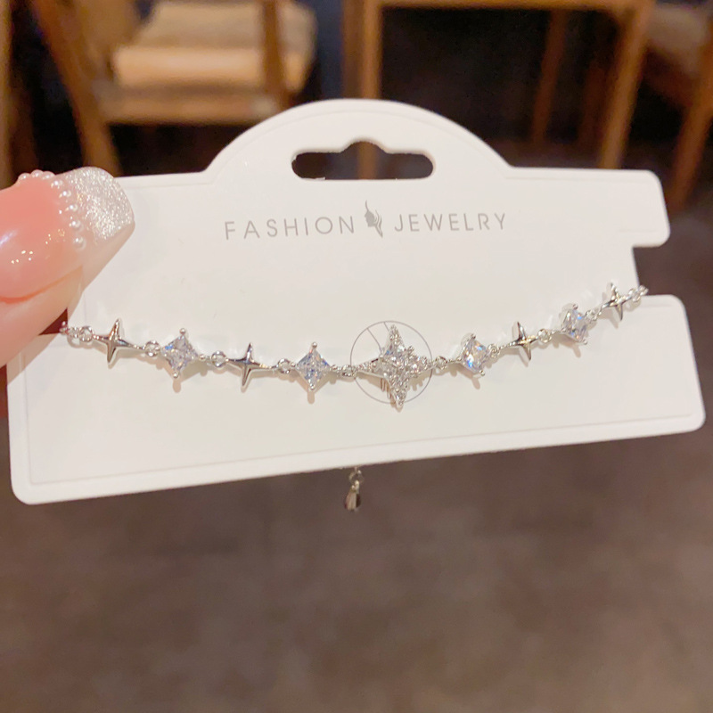 Silver CZ Bracelet for Women | Elegant Minimalist & Geometric Jewelry