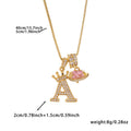 Charm System Two-Tone Crown Letter Necklace | Gold Box Chain