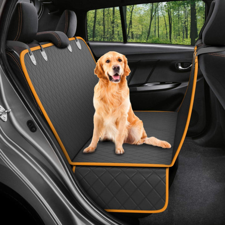 Dog Car Seat Cover For Dogs Cats Waterproof And Wear-Resistant With Pockets