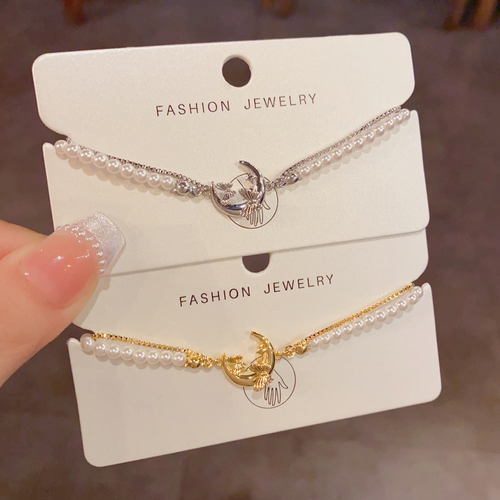 Gold and silver double-layer bracelet comparison