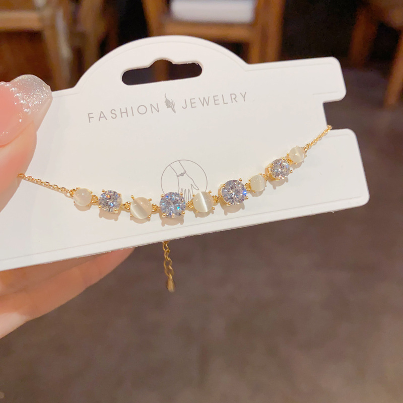 Gold plated celestial bracelet for women