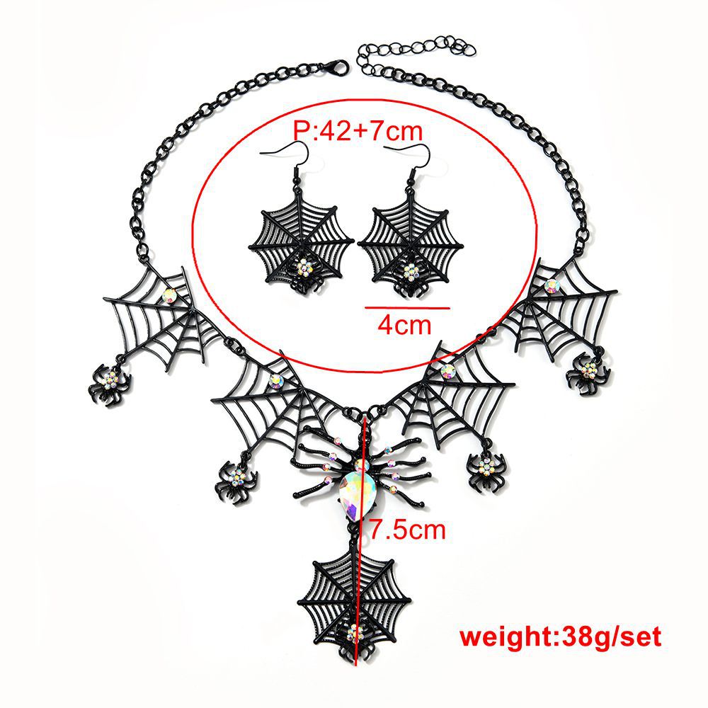 HalloweenSpiderNecklaceEarringsSet_sSize