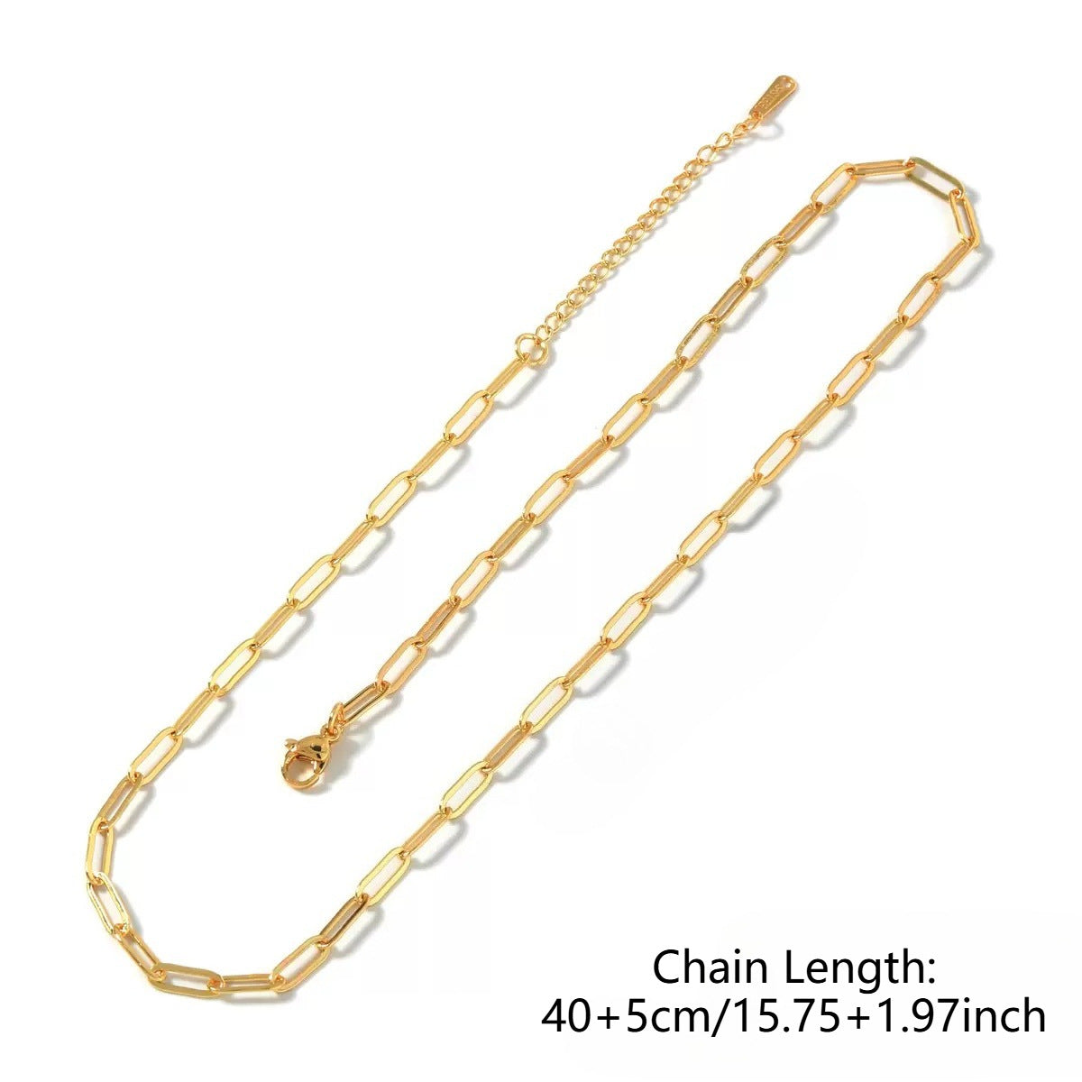 Detachable starfish charm necklace with stainless steel O-link chain