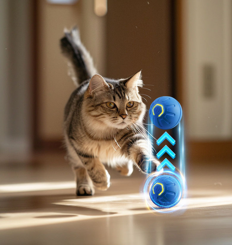 Cat Toy Glowing Rolling Balls Jumping Balls Educational Toy For Pet