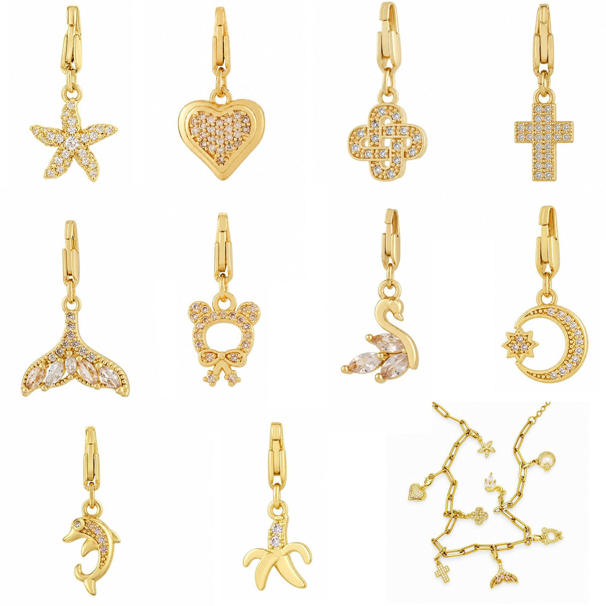 Gold or silver chain finish comparison