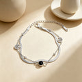Tree of Life double layer projection bracelet in silver